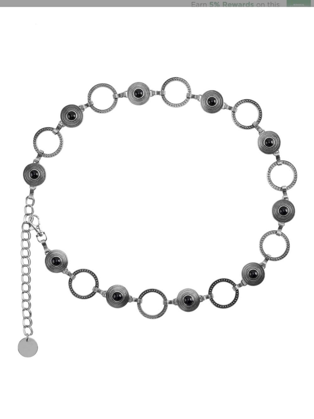 Nine West Women’s Alternating Stone & Open Casting Belt